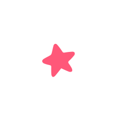 Pink star icon